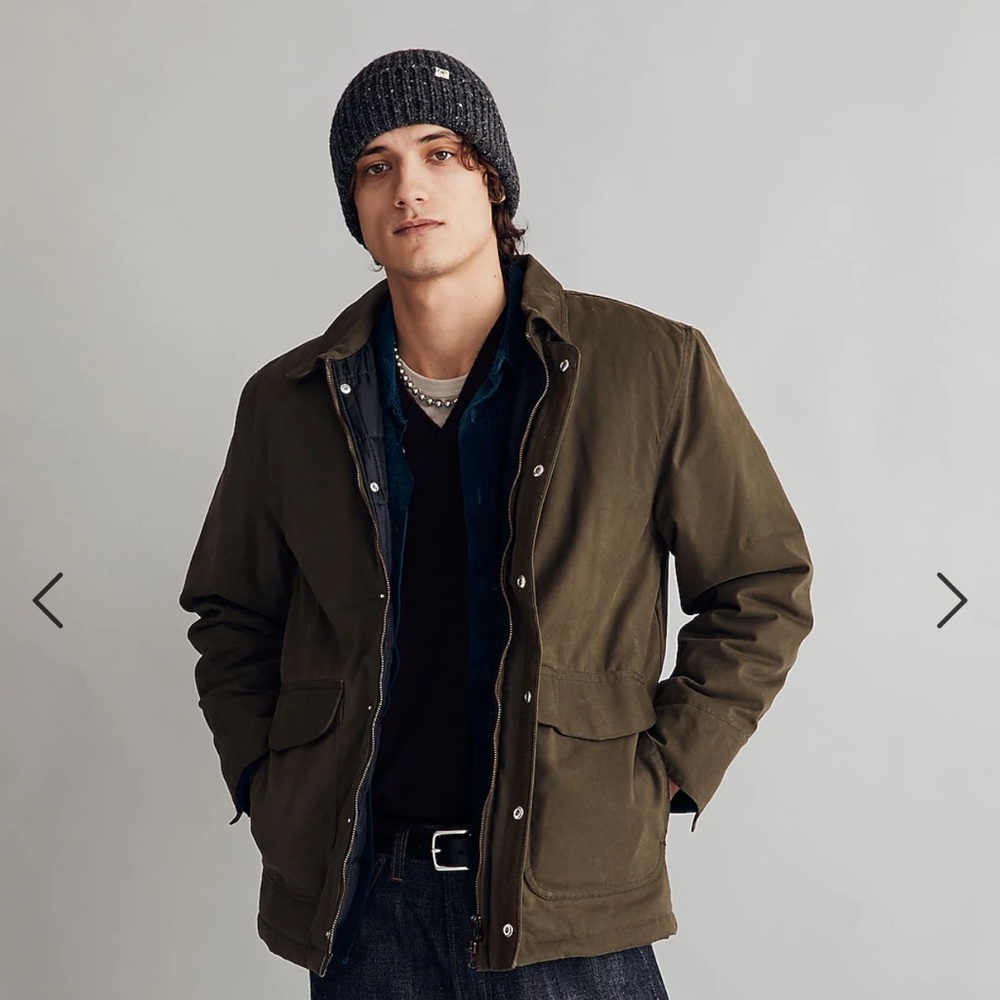 NWT Madewell green fatigue field chore jacket coat